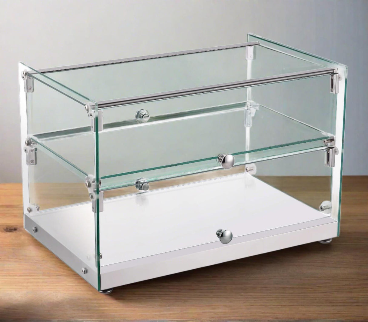 Empire Flat Glass Countertop Display Case – Ambient Commercial Showcase 555mm Wide | EMP-Z50-C Ambient Display Units Empire