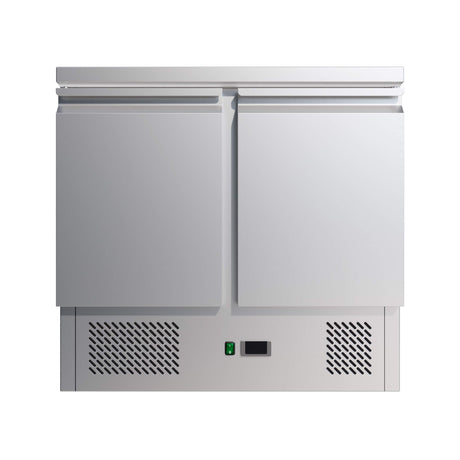 Empire 2 Door Stainless Steel Counter Prep Fridge - EMP-S901 Refrigerated Counters - Double Door Empire   