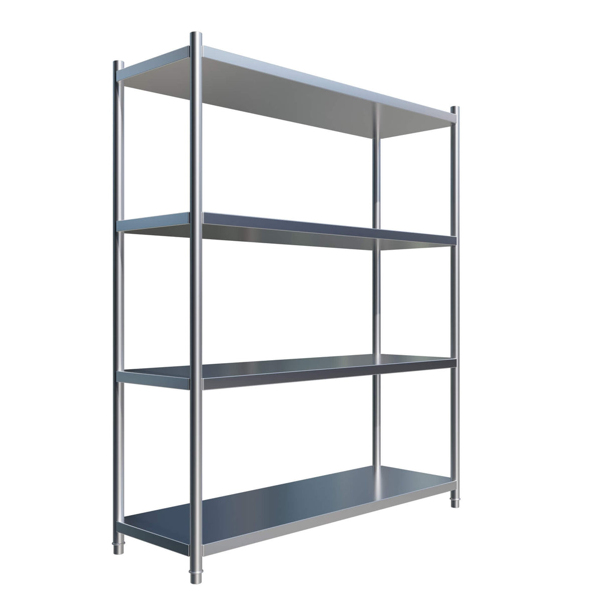 Empire 4 Tier Stainless Steel Shelf Rack 1200mm - EMP-SR120050B2-1 Chrome Wire Shelving and Racking Empire