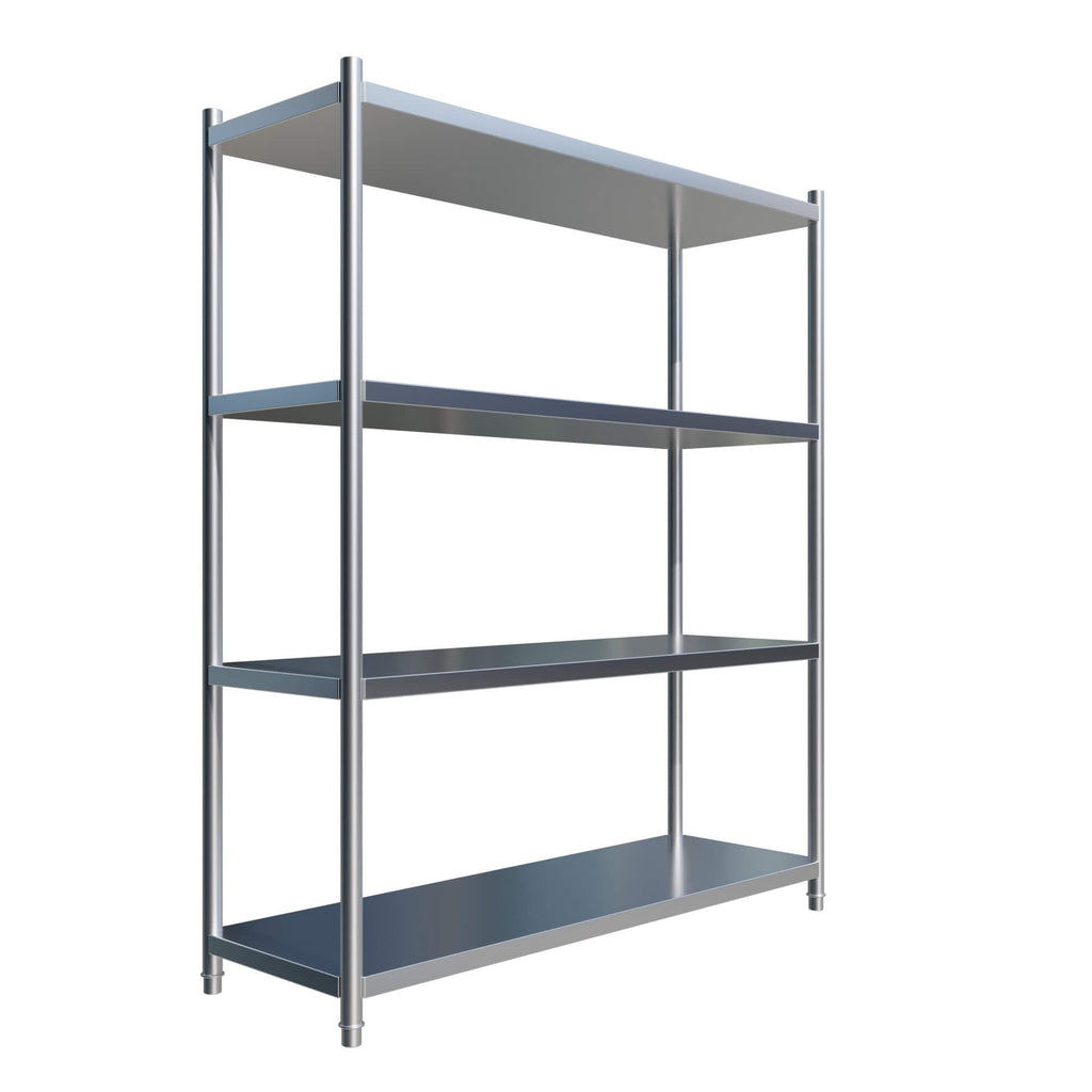 Empire 4-Tier Stainless Steel Shelf Rack – 1500mm Wide Heavy-Duty Hygienic Storage Unit | EMP-SR15050B2-1 Chrome Wire Shelving and Racking Empire