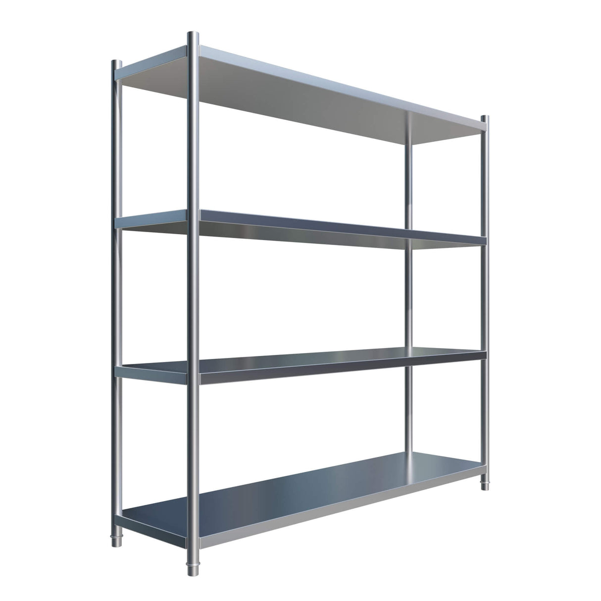 Empire 4-Tier Stainless Steel Shelf Rack – 1800mm Wide Heavy-Duty Hygienic Storage Unit | EMP-SR18050B2-1 Chrome Wire Shelving and Racking Empire