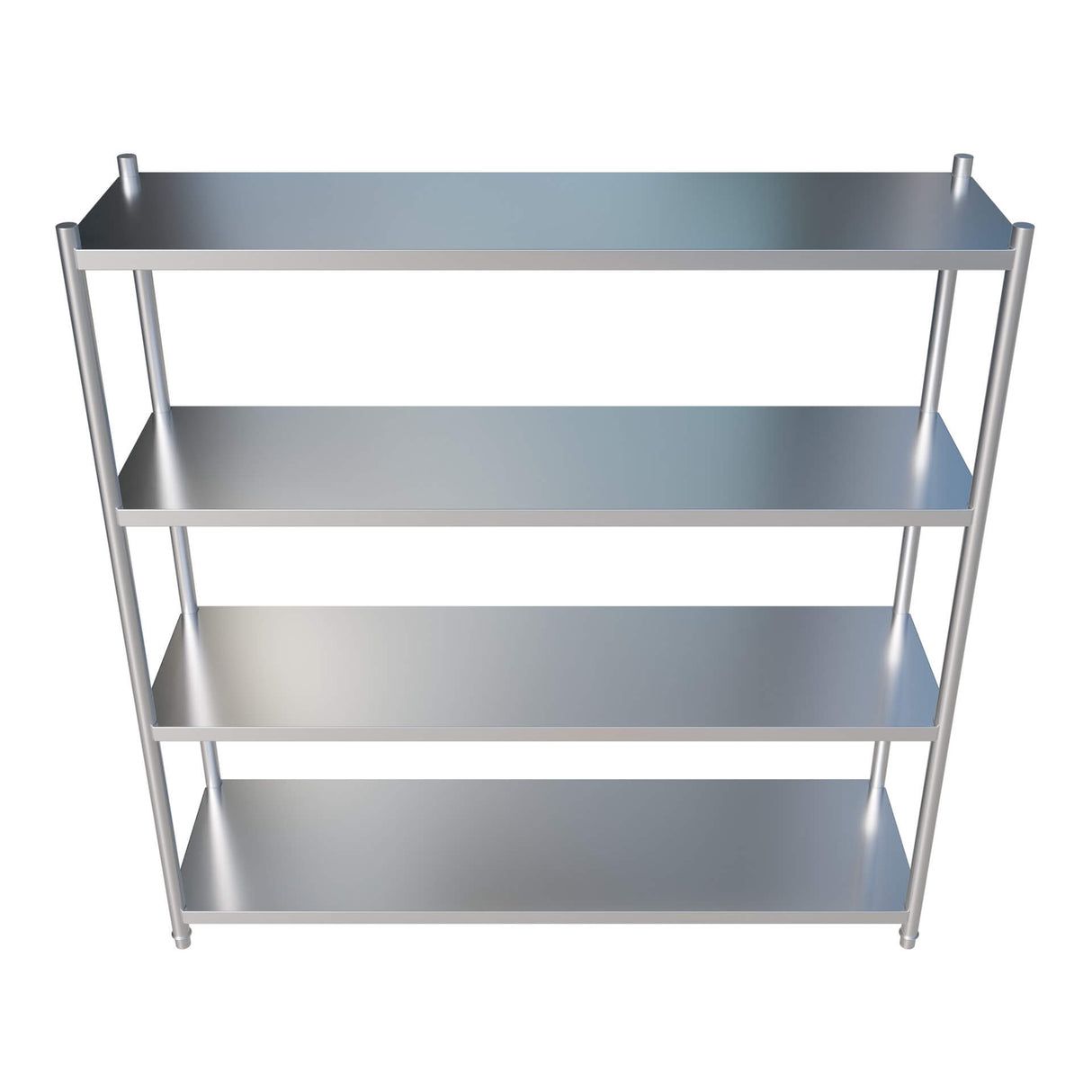 Empire 4-Tier Stainless Steel Shelf Rack – 1800mm Wide Heavy-Duty Hygienic Storage Unit | EMP-SR18050B2-1 Chrome Wire Shelving and Racking Empire