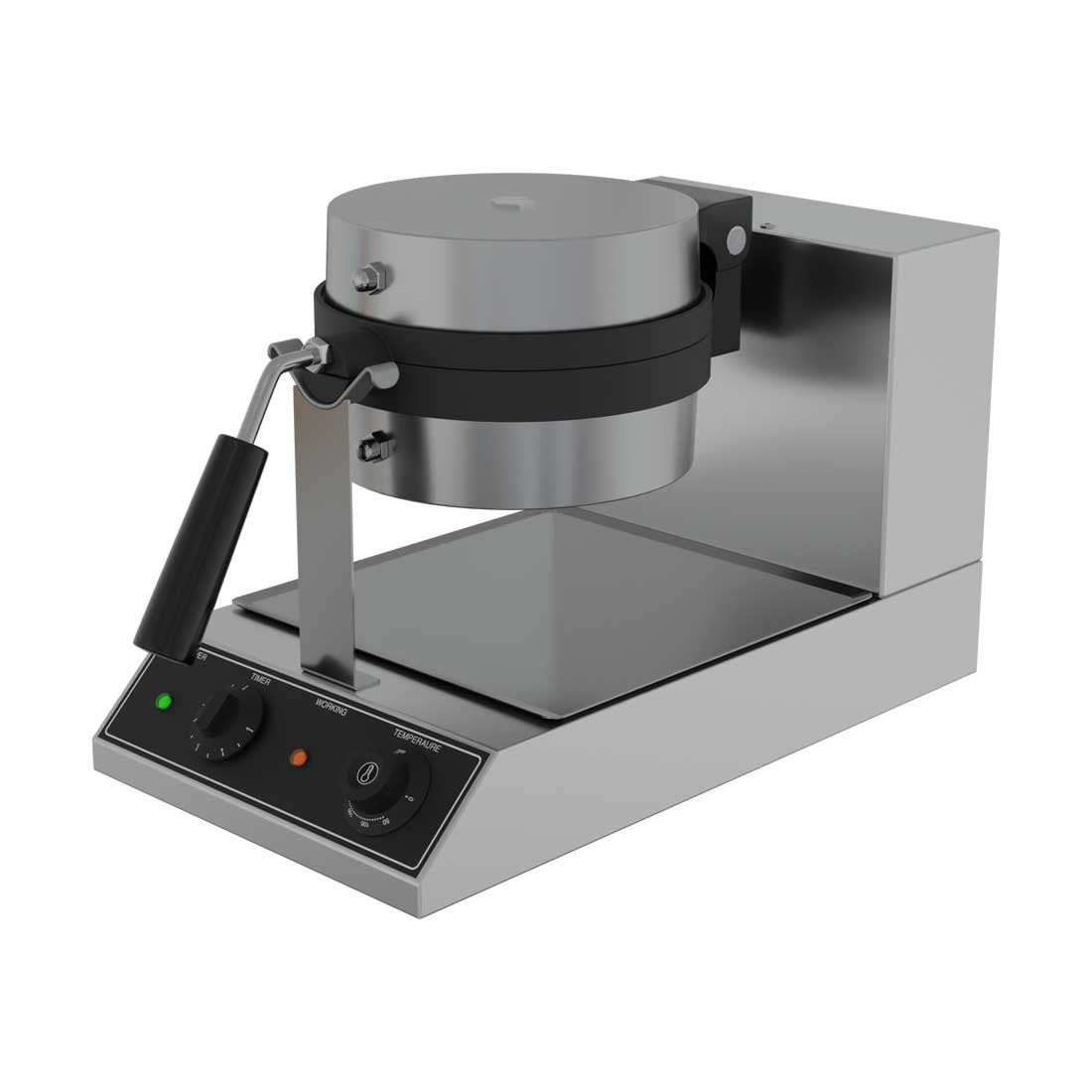 Empire Commercial Electric Belgian Waffle Maker Single Round - EMP-WAF1 Waffle Makers Empire