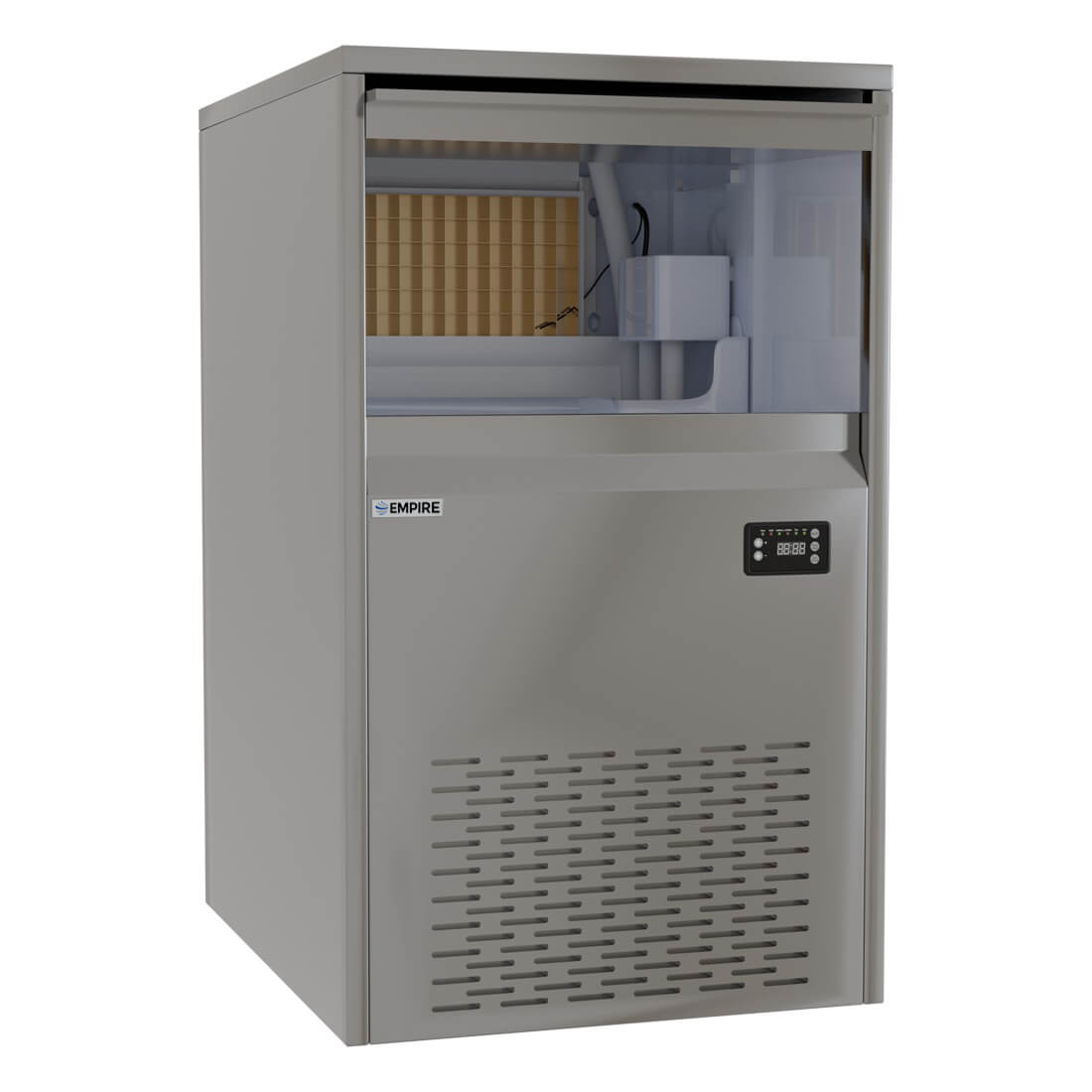 Empire Commercial Under Counter Ice Maker Machine 120kg Output / 60kg Storage - EMP-IM120 Ice Machines Empire