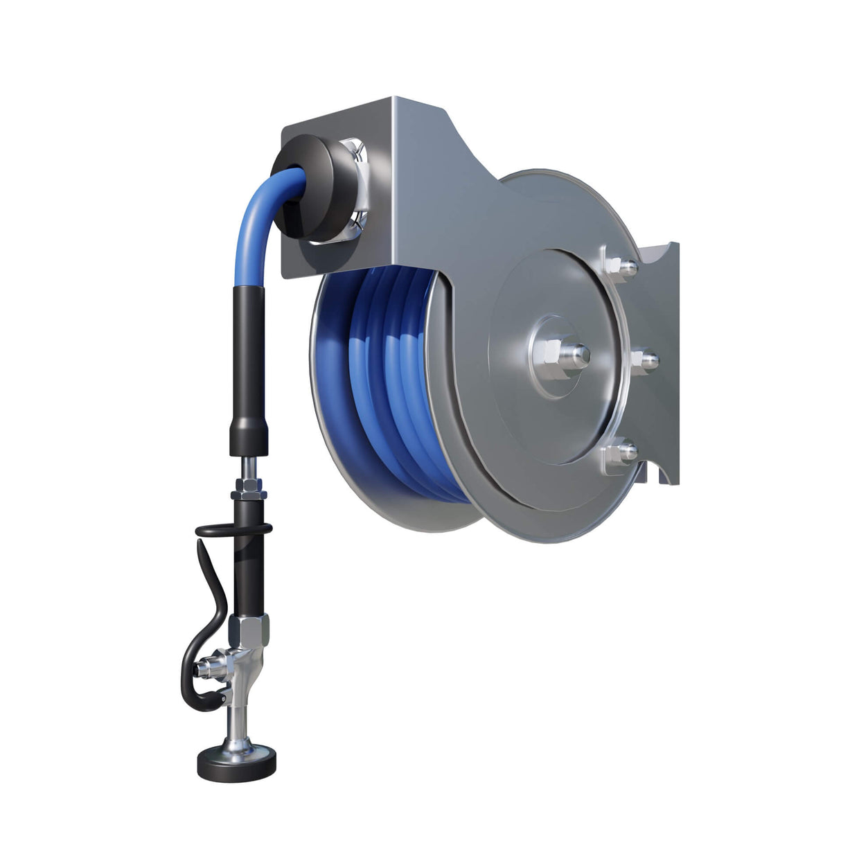 Empire Commercial Wash Down Open Hose Reel 5 Meter With Head Gun WRAS Approved - EMP-HR5-WRAS Wash Down Hoses/Reels Empire