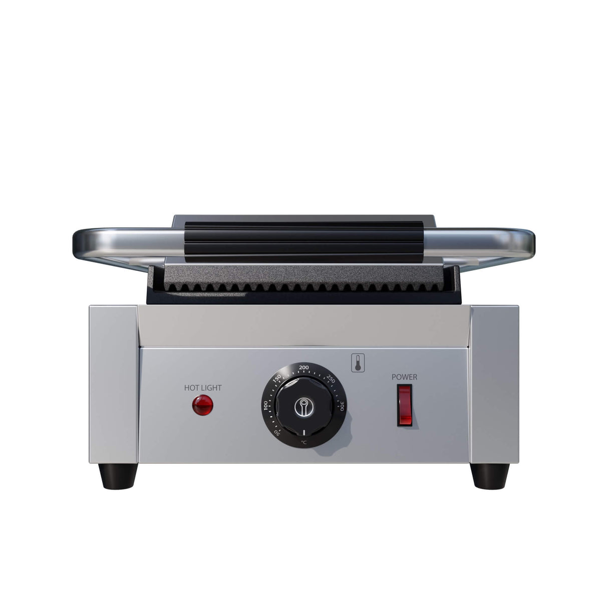 Empire Contact Panini Grill Ribbed Top Flat Bottom - EMP-GH811 Contact Grills & Panini Makers Empire