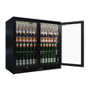 Empire Core Double Door 208L Bottle Cooler – Hinged Door Commercial Back Bar Fridge | CL-210H-P Double Door Bottle Coolers Empire Supplies