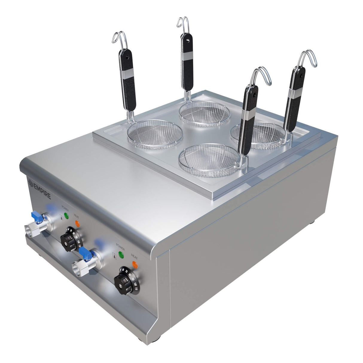 Empire Electric Pasta Cooker & Boiler – 4 Basket Commercial Pasta Cooker | EMP-CPC-4 Pasta Cookers & Boilers Empire