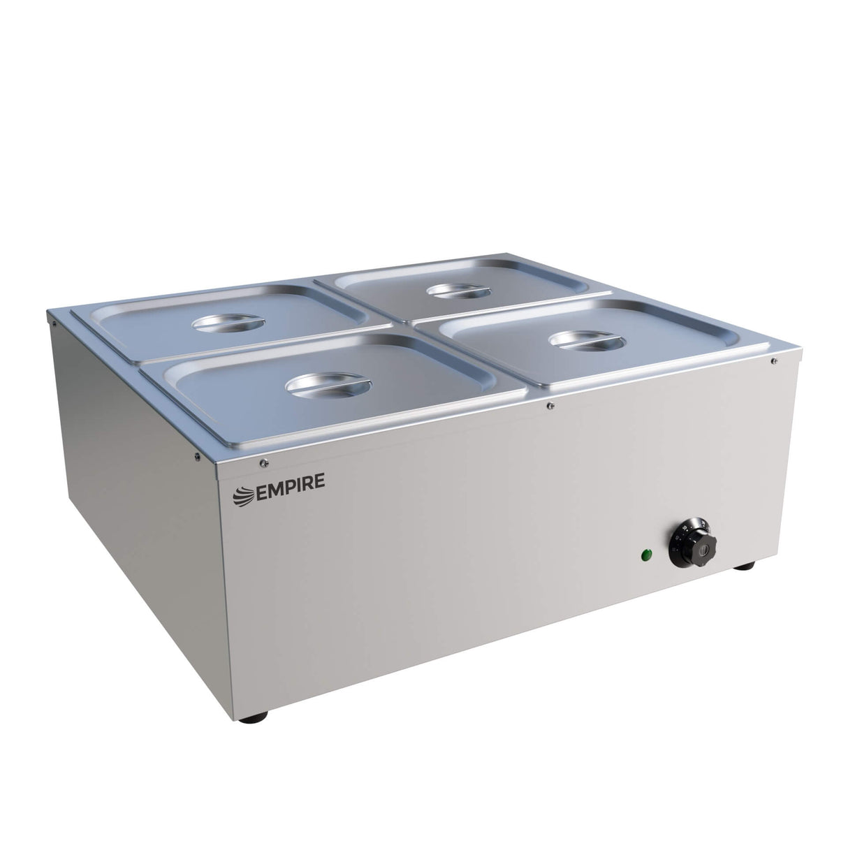 Empire Electric Wet Well Bain Marie 4 x 1/2 GN Pans & Lids - EMP-4PBM Bain Maries Empire