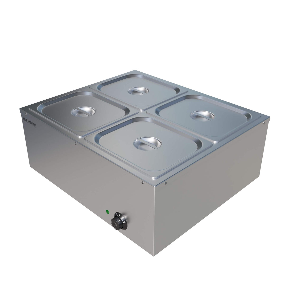Empire Electric Wet Well Bain Marie 4 x 1/2 GN Pans & Lids - EMP-4PBM Bain Maries Empire