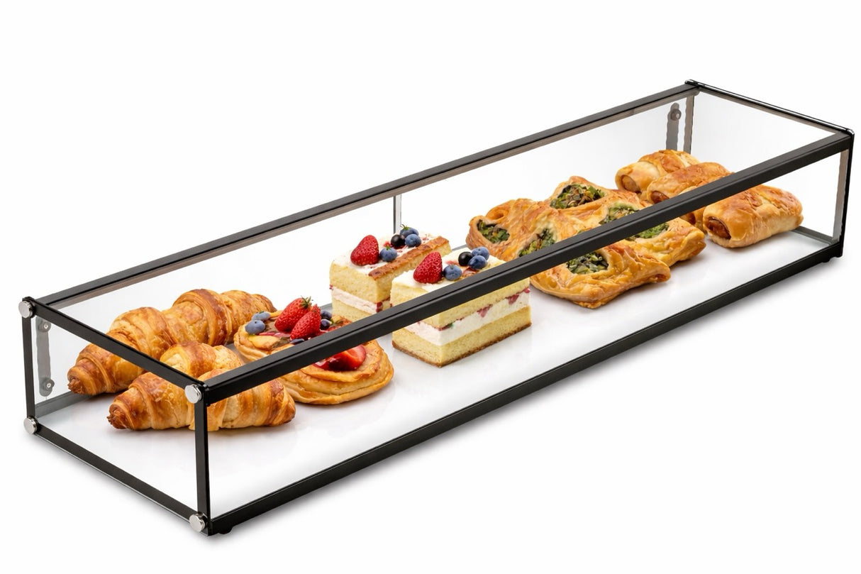 Empire Flat Glass Countertop Display Case – Ambient Commercial Showcase 1200mm Wide | EMP-Z68W-C Ambient Display Units Empire