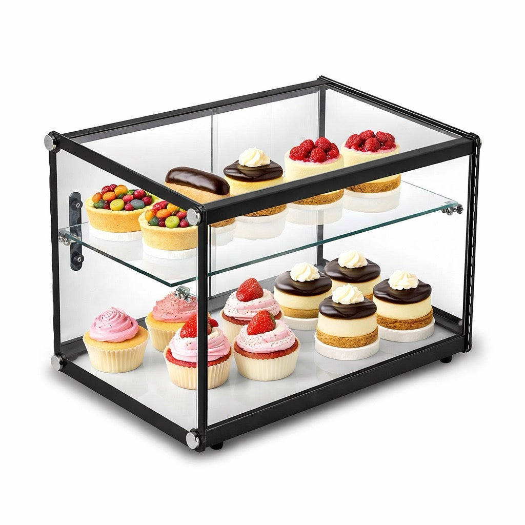 Empire Flat Glass Countertop Display Case – Ambient Commercial Showcase 550mm Wide | EMP-Z65W-C Ambient Display Units Empire
