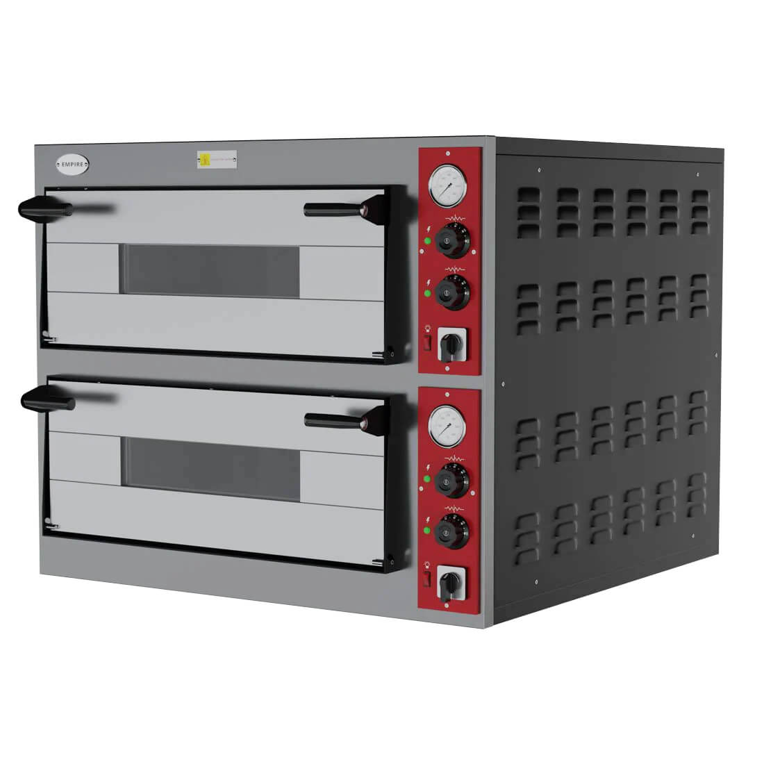 Empire Premium Twin Deck Pizza Oven – High-Capacity 8 x 12-inch Pizzas | Electric 9kW 450°C | EMP-TDPO Twin Deck Pizza Ovens Empire