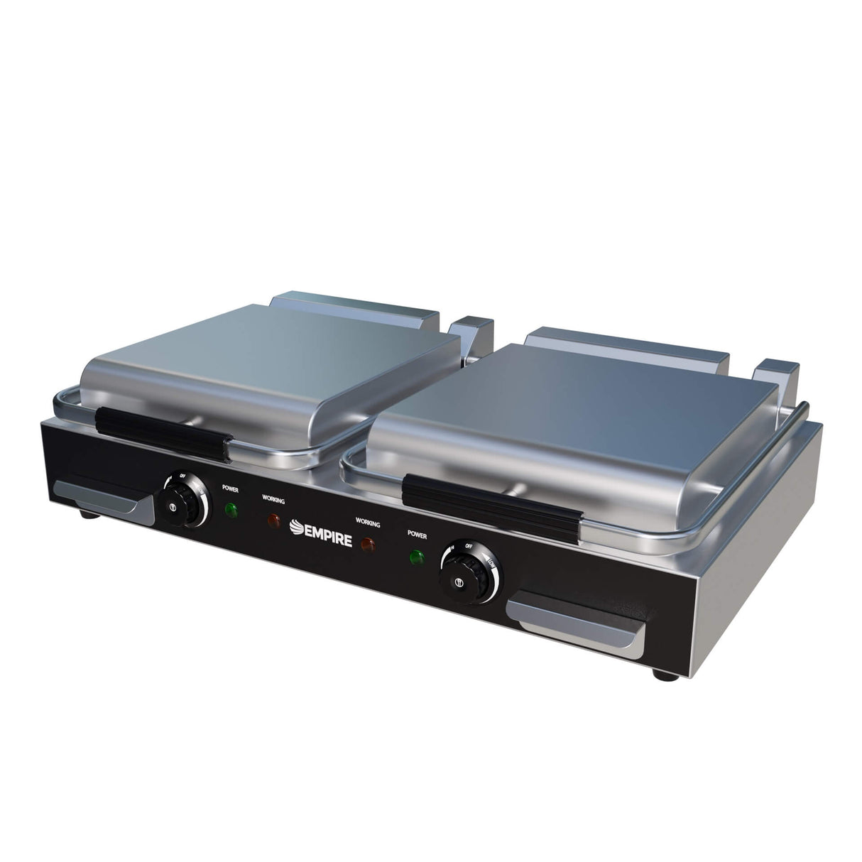 Empire Premium Ceramic Plate Double Contact Panini Grill Flat Top Flat Bottom - EMP-CCG Contact Grills & Panini Makers Empire