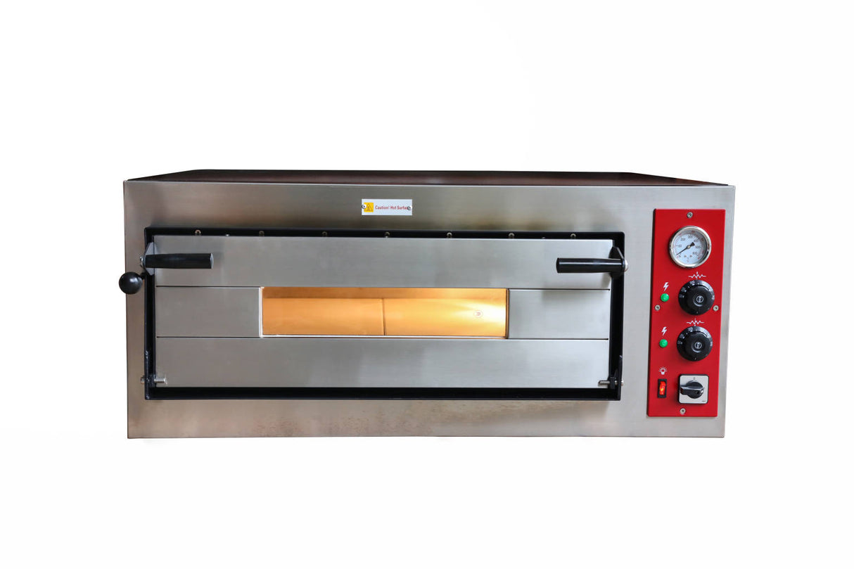 Empire Premium Electric Single Deck Pizza Oven All Refractory Stone Chambers - EMP-SDPOAS Single Deck Pizza Ovens Empire   