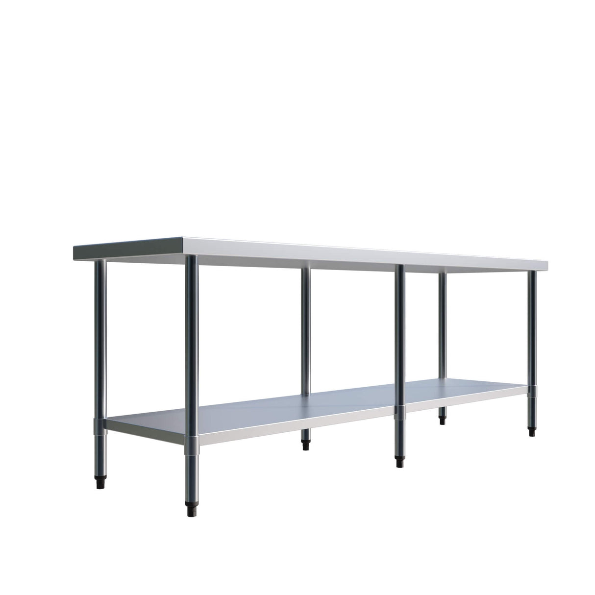 Empire 2100mm Premium Stainless Steel Centre Prep Table with Undershelf Commercial Kitchen Bench - P-SSCT-210 Stainless Steel Centre Tables Empire