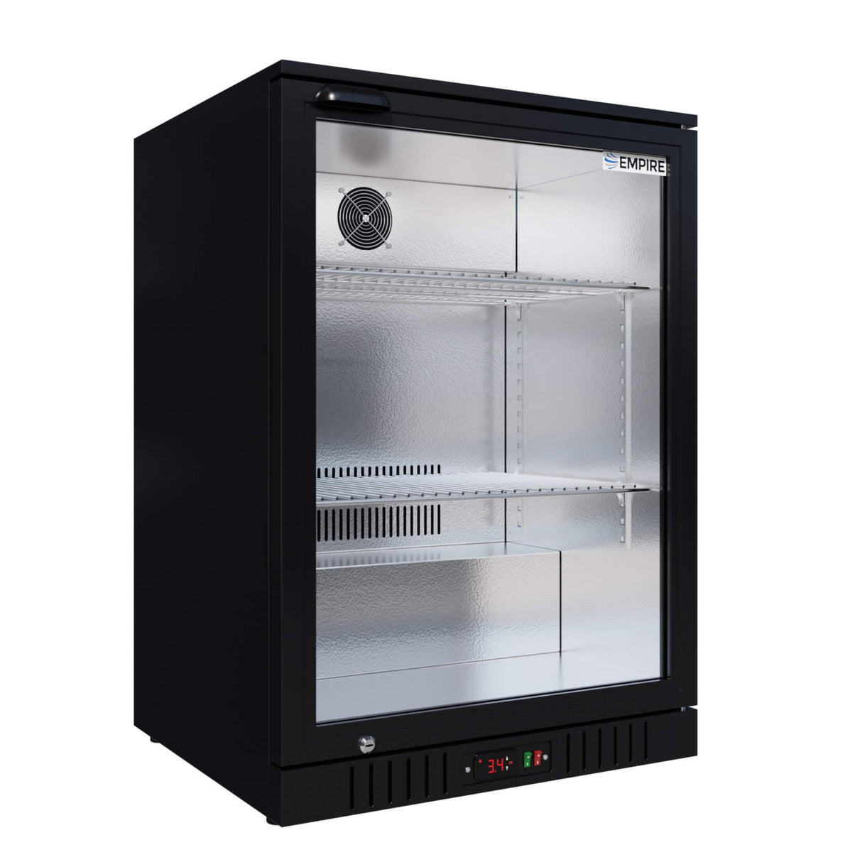 Empire Single Door Bottle Cooler – Low Profile 835mm Height Commercial Back Bar Fridge | CL-130HC Single Door Bottle Coolers Empire