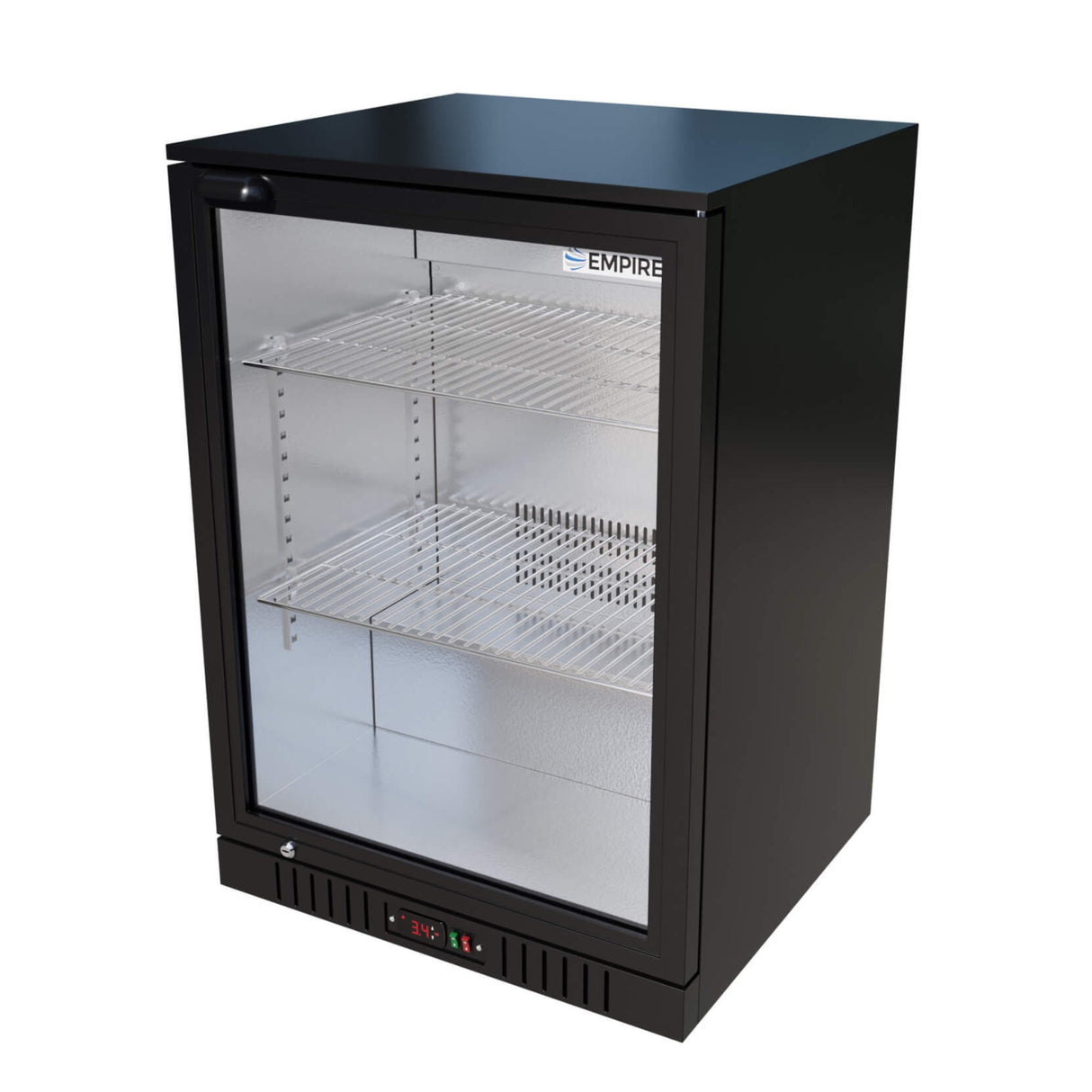 Empire Single Door Bottle Cooler – Low Profile 835mm Height Commercial Back Bar Fridge | CL-130HC Single Door Bottle Coolers Empire