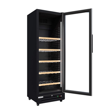 Empire Single Door Upright Wine Cooler – 78 Bottle 360L Commercial Display Fridge | CL-375WD Wine Coolers Empire