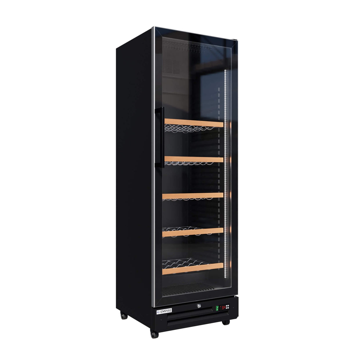 Empire Single Door Upright Wine Cooler – 78 Bottle 360L Commercial Display Fridge | CL-375WD Wine Coolers Empire