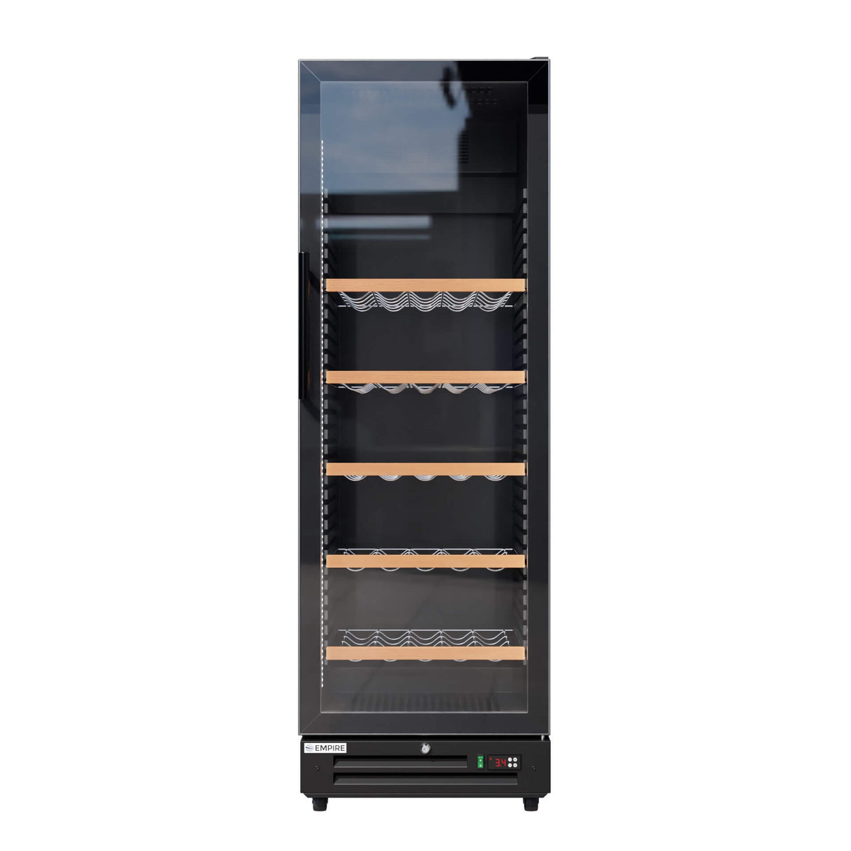 Empire Single Door Upright Wine Cooler – 78 Bottle 360L Commercial Display Fridge | CL-375WD Wine Coolers Empire