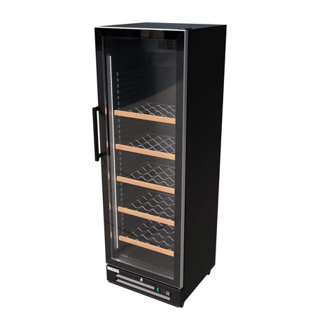 Empire Single Door Upright Wine Cooler – 78 Bottle 360L Commercial Display Fridge | CL-375WD Wine Coolers Empire