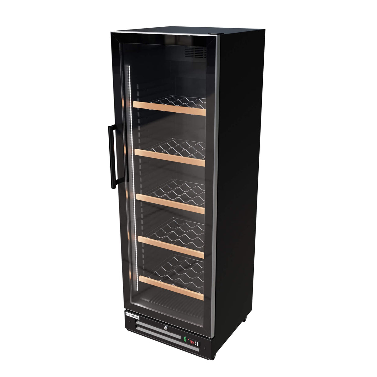 Empire Single Door Upright Wine Cooler – 78 Bottle 360L Commercial Display Fridge | CL-375WD