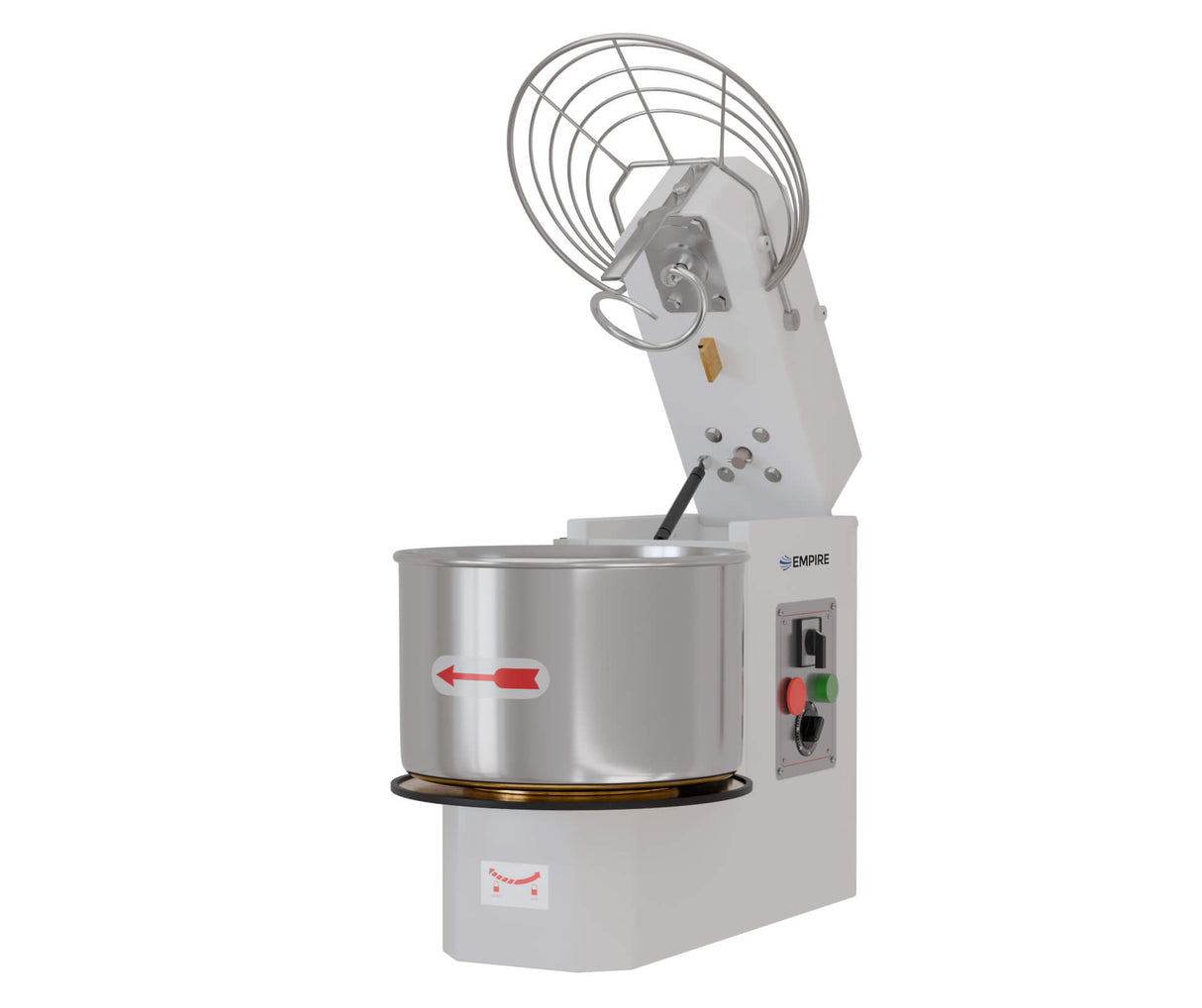 Empire Premium Single Speed Dough Mixer Removable Bowl 60 Litre / 30kg Large Capacity - EMP-SM60RB Removable Bowl Dough Mixers Empire