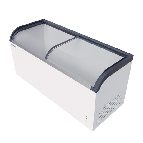 Empire Sliding Curved Glass Lid Display / Ice Cream Chest Freezer 545 Litre Capacity - EMP-CF620Q-GT Display Chest Freezers Empire   