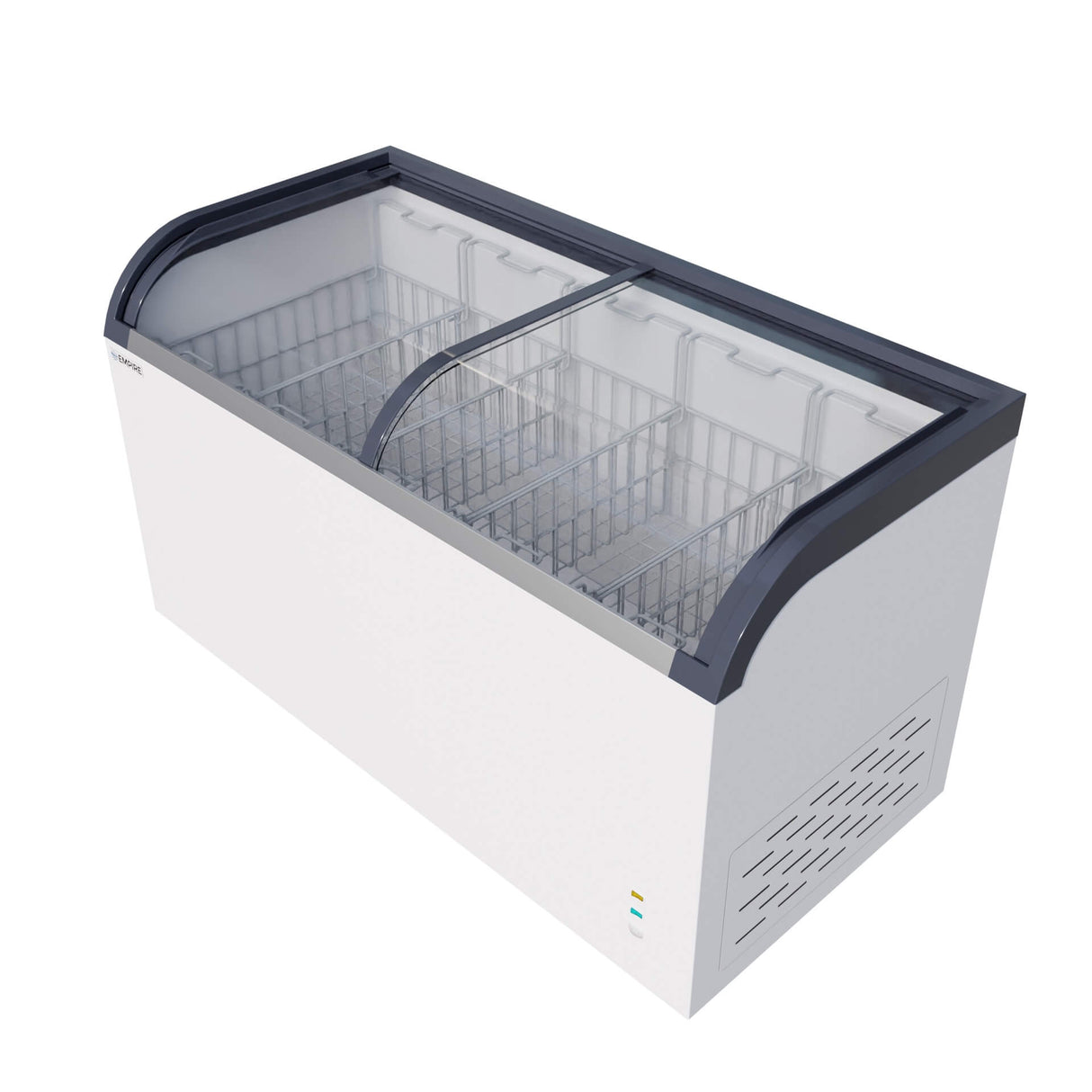Empire Sliding Curved Glass Lid Display / Ice Cream Chest Freezer 445 Litre Capacity - EMP-CF520Q-GT Display Chest Freezers Empire