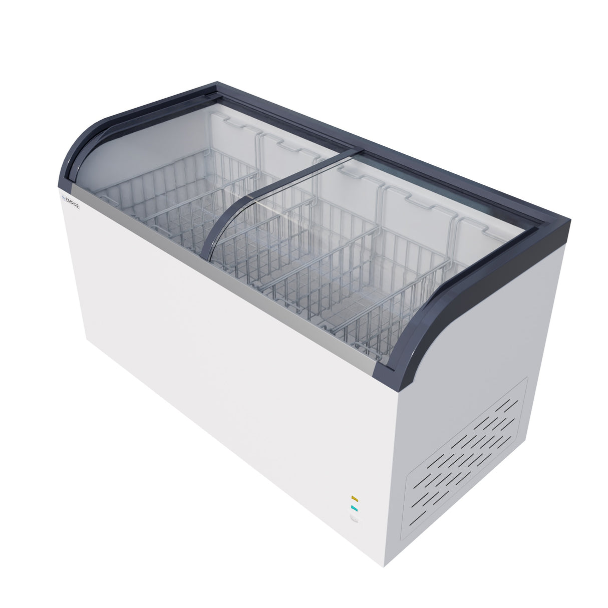 Empire Sliding Curved Glass Lid Display / Ice Cream Chest Freezer 545 Litre Capacity - EMP-CF620Q-GT Display Chest Freezers Empire