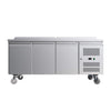 Empire Stainless Steel Pizza Prep Table Refrigerator – 3 Door Commercial Fridge | SH3000-700 Pizza Prep Counters - 3 Door Empire