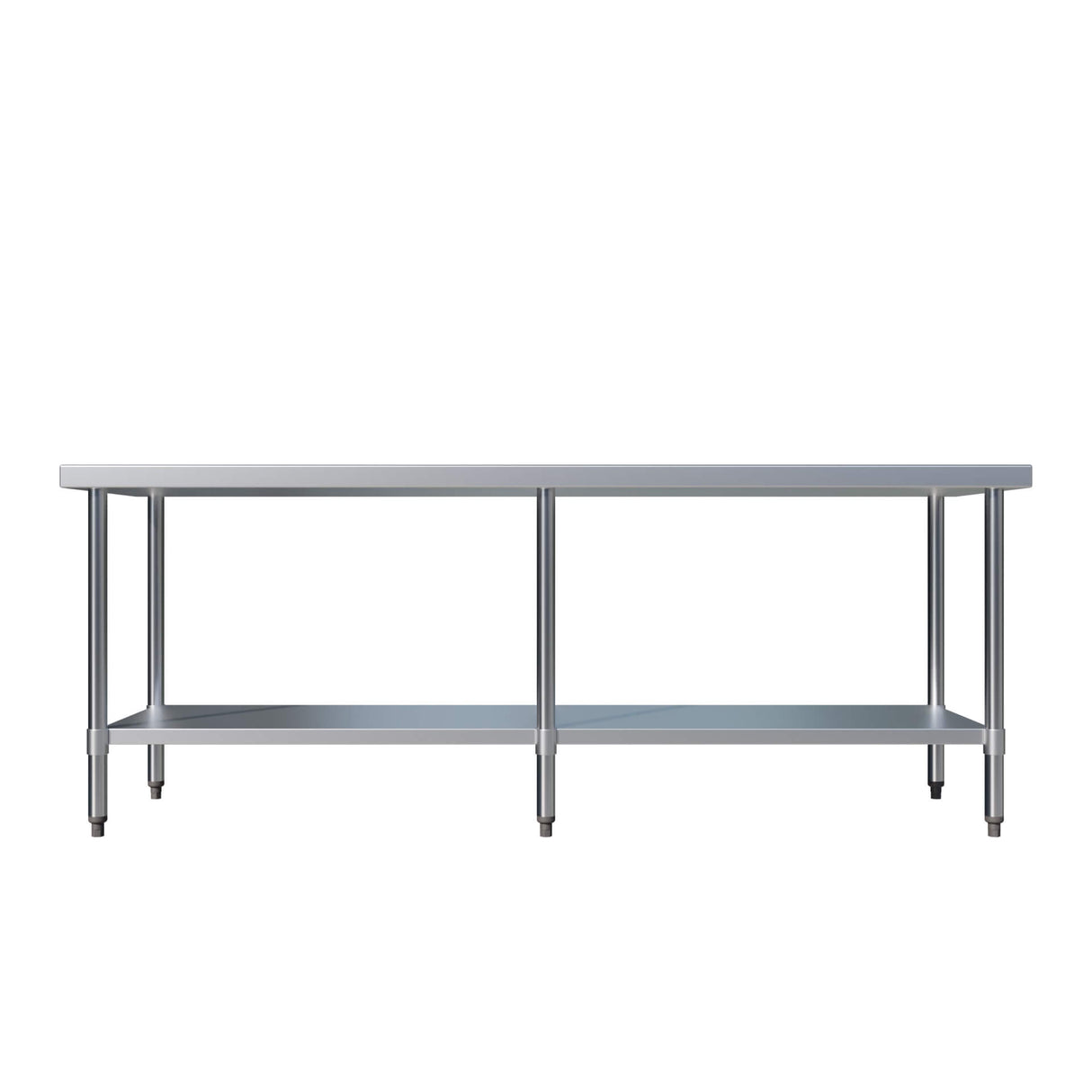 Empire 2100mm Stainless Steel Centre Table with Undershelf Commercial Prep Bench - SSCT-210 Stainless Steel Centre Tables Empire