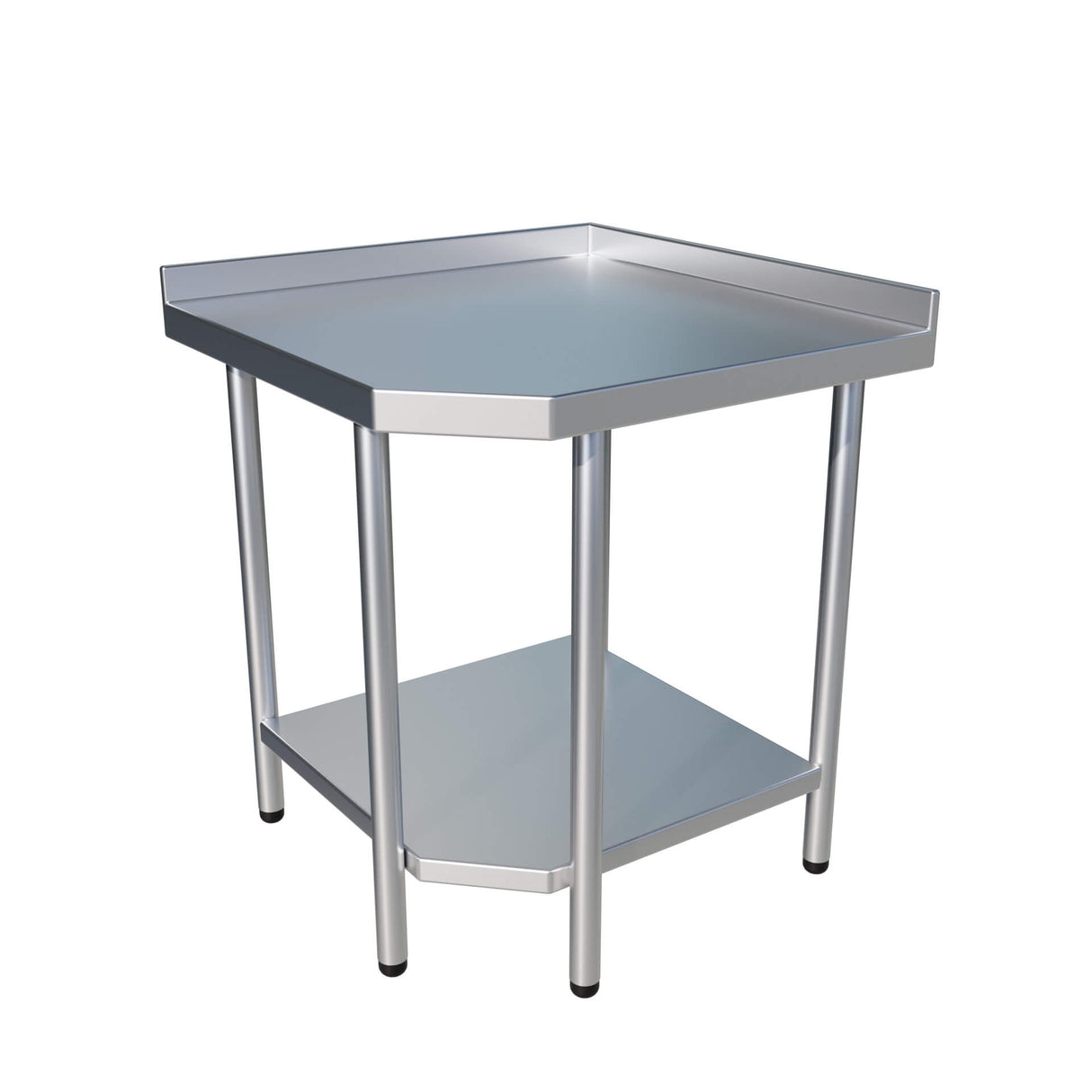 Empire Stainless Steel Corner Prep Table With Upstand - CORNER-1 Stainless Steel Corner Tables & Units Empire