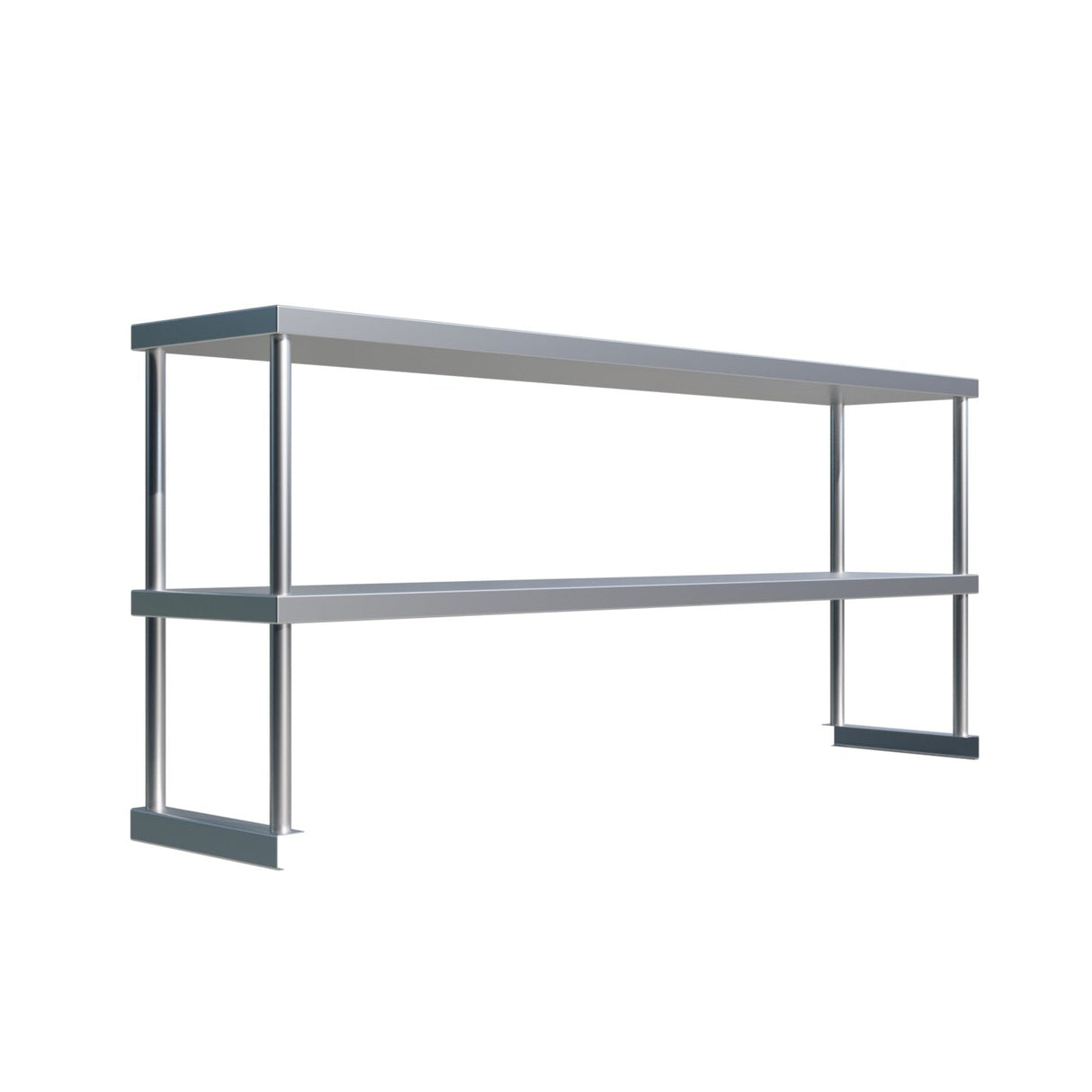 Empire Stainless Steel Double Tier Overshelf 1500mm | Commercial Kitchen Table Gantry | OSD-1500 Stainless Steel Over Shelves Empire