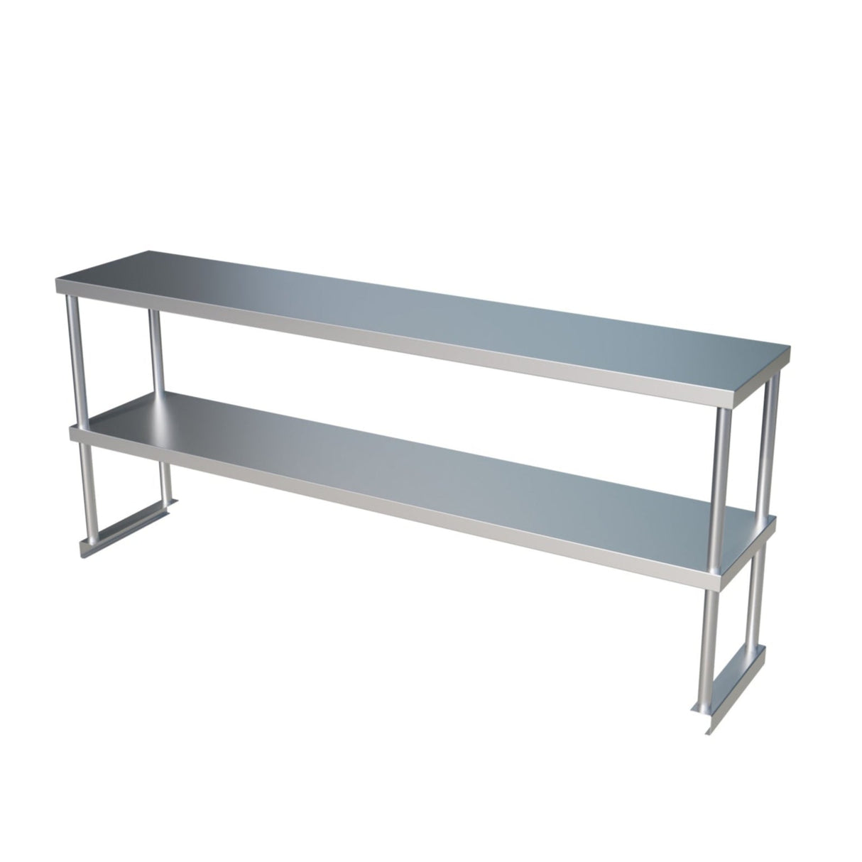 Empire Stainless Steel Double Tier Overshelf 1500mm | Commercial Kitchen Table Gantry | OSD-1500 Stainless Steel Over Shelves Empire