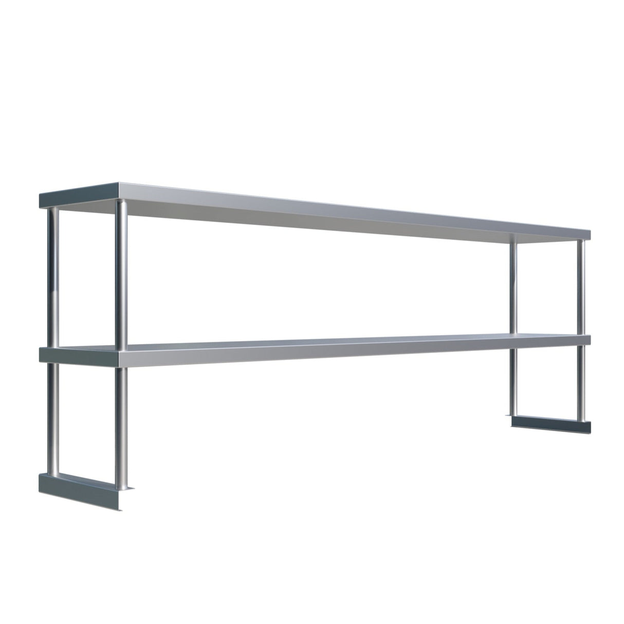 Empire Stainless Steel Double Tier Overshelf 1800mm | Commercial Kitchen Table Gantry | OSD-1272 Stainless Steel Over Shelves Empire