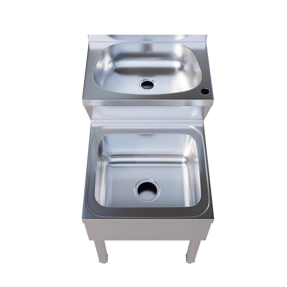 Empire Stainless Steel Janitorial Sink – Double Bowl Commercial Cleaning Station | A13104 Janitorial Sinks Empire