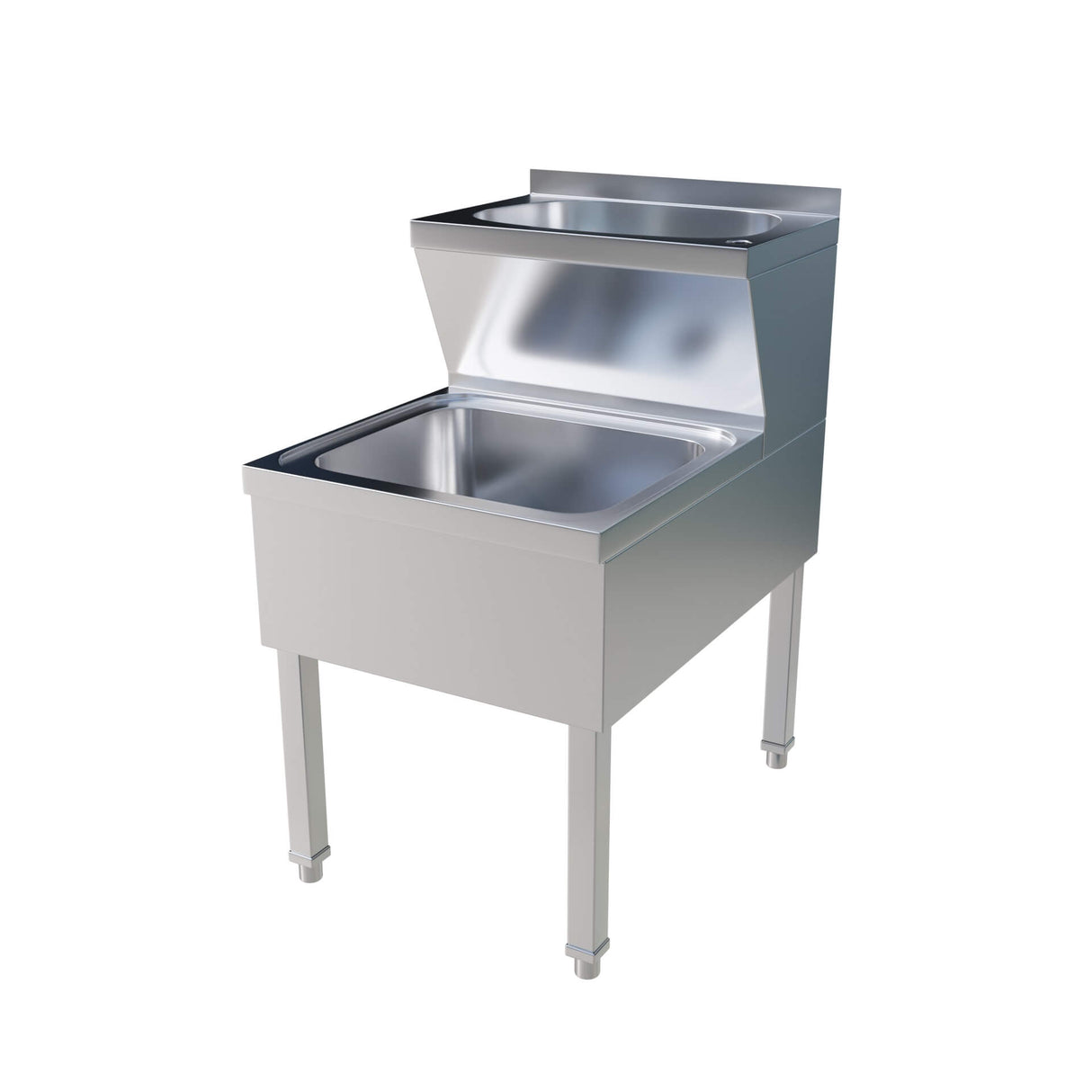Empire Stainless Steel Janitorial Sink – Double Bowl Commercial Cleaning Station | A13104 Janitorial Sinks Empire