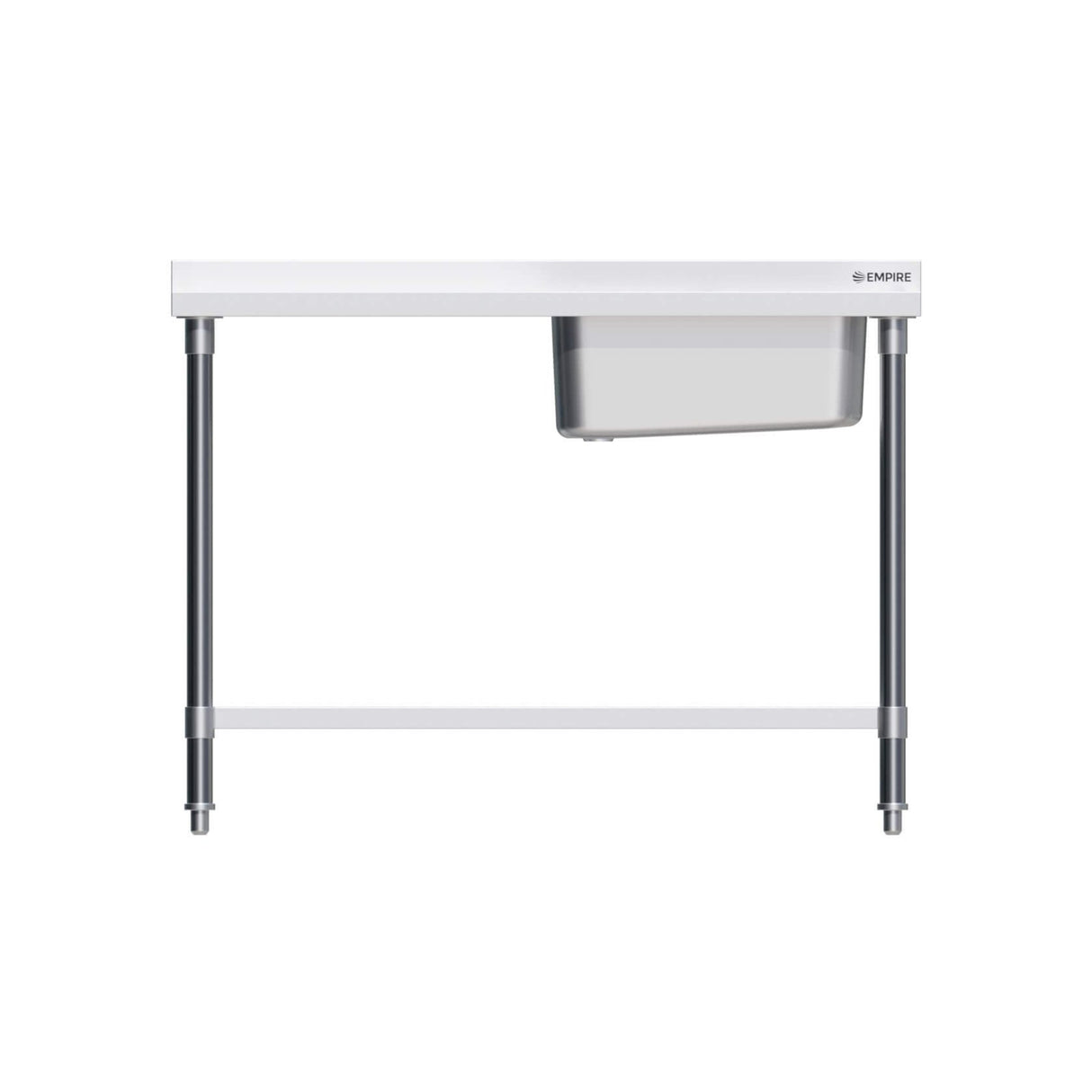 Empire Stainless Steel Single Bowl Sink 1200mm Wide Left Hand Drainer - EMP-SSWTS-1200L Single Bowl Sinks Empire