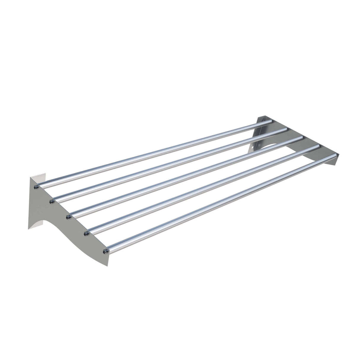 Empire Stainless Steel Tube Wall Shelf 900mm - TWS-0900 Stainless Steel Wall Shelves Empire