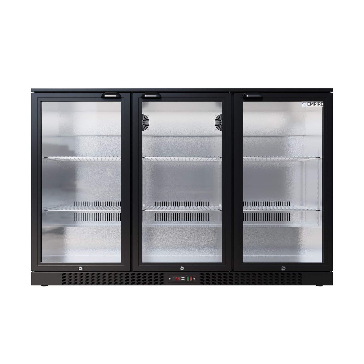 Empire Triple Door 330L Bottle Cooler – Hinged Door Commercial Back Bar Fridge | CL-320H Triple Door Bottle Coolers Empire