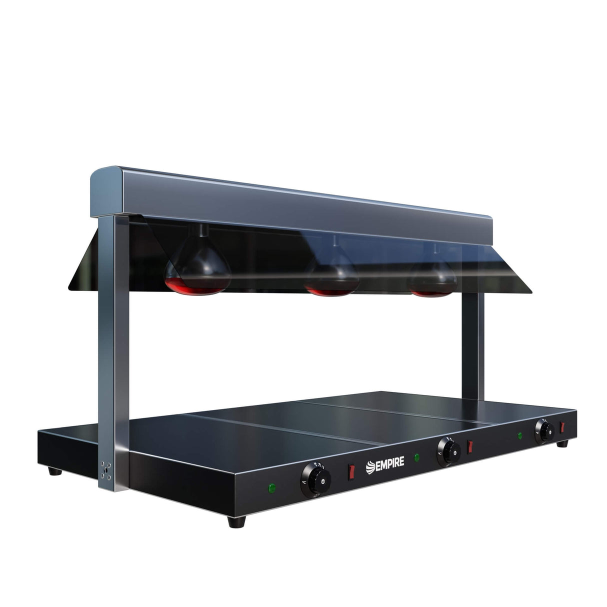 Empire Triple Lamp Heated Display Carvery with Heated Ceramic Glass Base GN 1/1 - EMP-TLHD Electric Food Warmers Empire