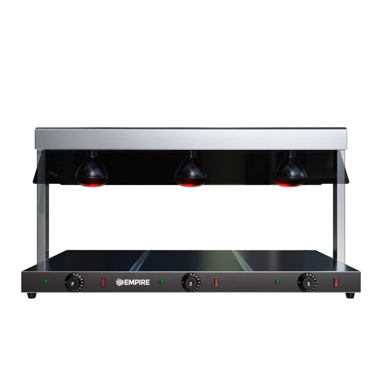 Empire Triple Lamp Heated Display Carvery with Heated Ceramic Glass Base GN 1/1 - EMP-TLHD Electric Food Warmers Empire