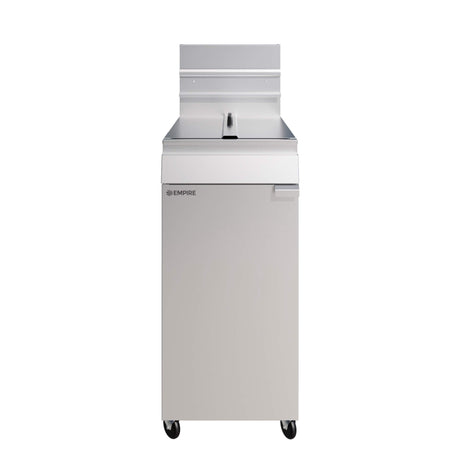 Empire Twin Basket Single Tank Fryer – Nat Gas & LPG, 3 Burner, 24L, 80,000 BTU | EMP-MGEF-3-OZ Freestanding Gas Fyers Empire