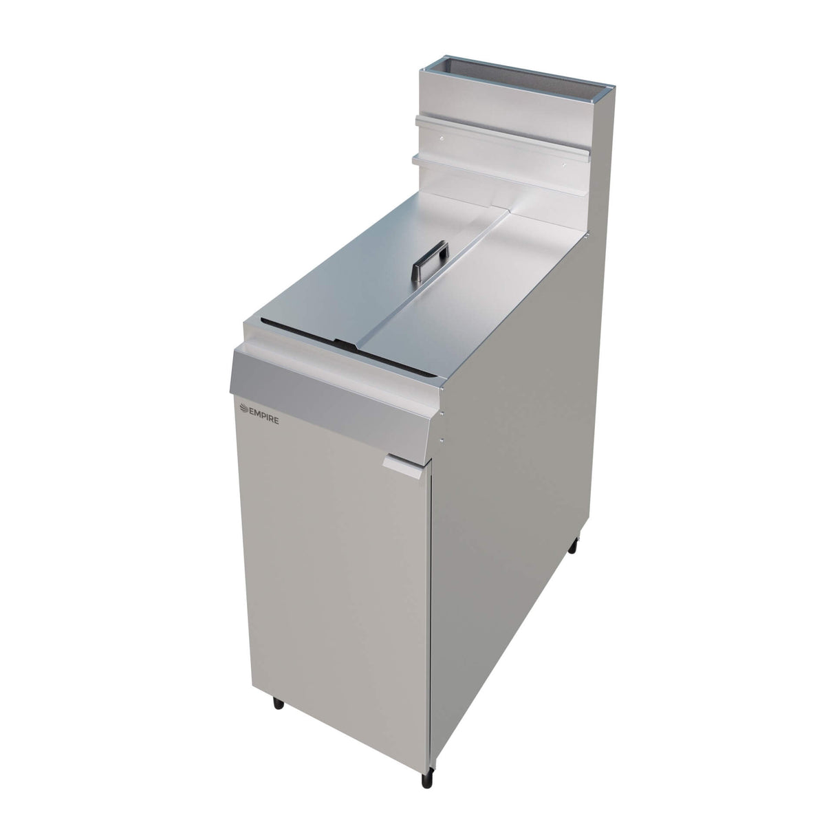 Empire Twin Basket Single Tank Fryer – Nat Gas & LPG, 4 Burner, 28L, 100,000 BTU | EMP-MGEF-4-OZ Freestanding Gas Fyers Empire