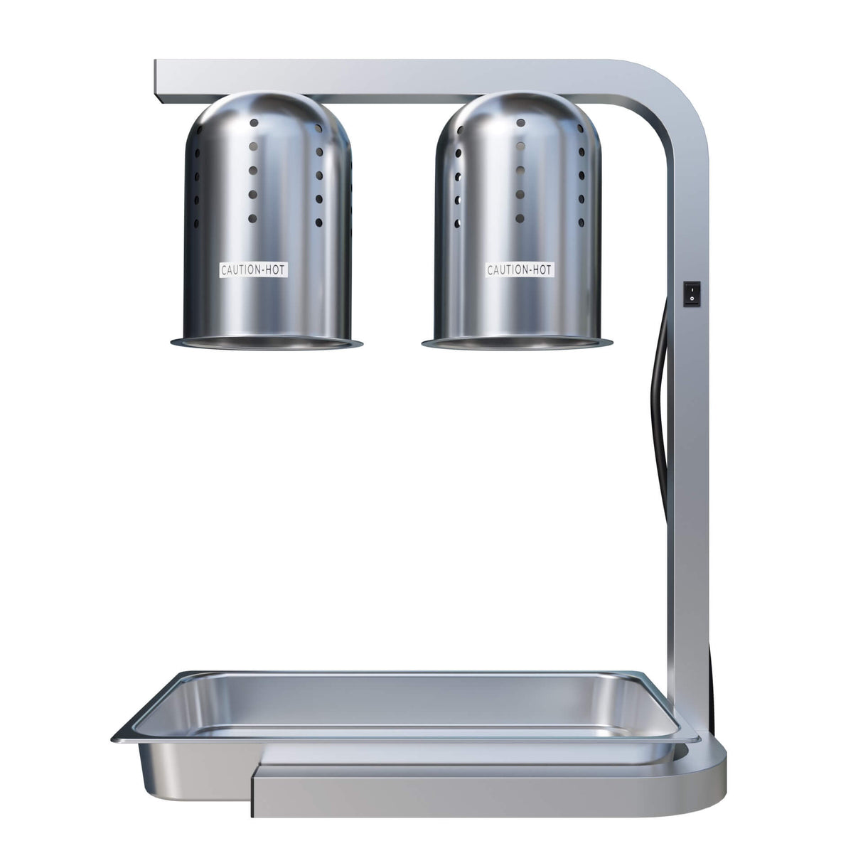 Empire Twin Lamp Electric Heated Display Buffet with GN 1/1 Pan Tray - EMP-TLHD-E Pie Display Cabinets Empire