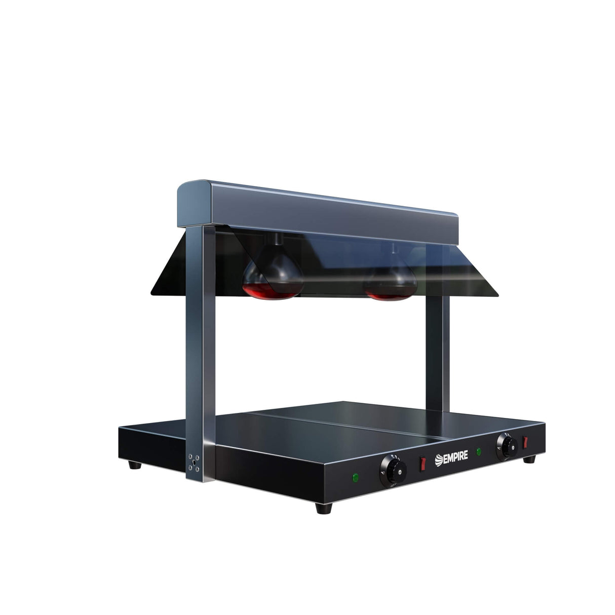 Empire Twin Lamp Heated Display Carvery with Heated Ceramic Glass Base GN 1/1 - EMP-DLHD Carvery Servery Units Empire