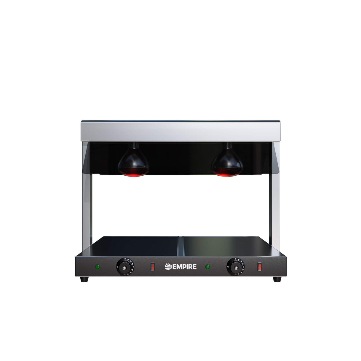 Empire Twin Lamp Heated Display Carvery with Heated Ceramic Glass Base GN 1/1 - EMP-DLHD Carvery Servery Units Empire