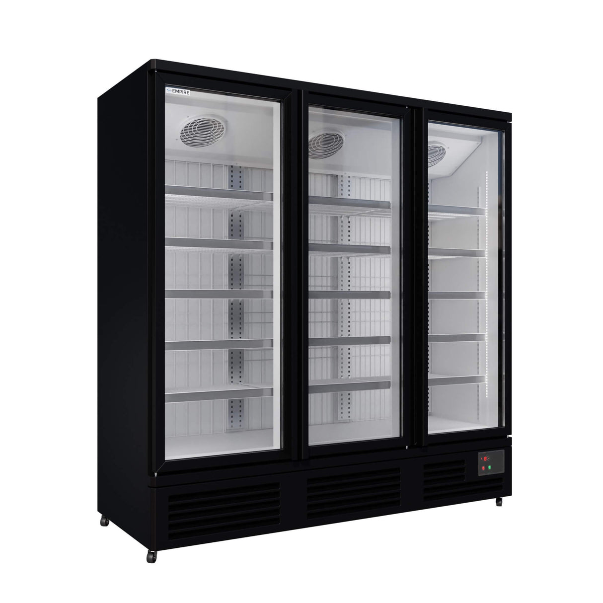 Empire Upright Display Freezer 1220L Triple Glass Door Commercial White Interior | EMP-KDF-P1973TG-W Refrigeration Uprights - Triple Door Empire Supplies
